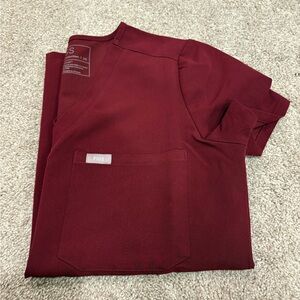 Figs Burgundy Scrub Set